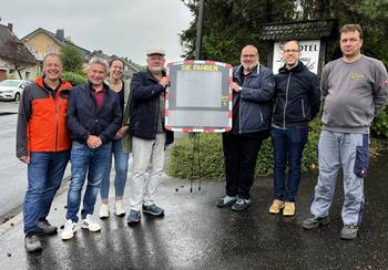 Einwohner der Stadt Gerolstein zufrieden mit der Installation eines Geschwindigkeitsanzeige EVOLIS Vision